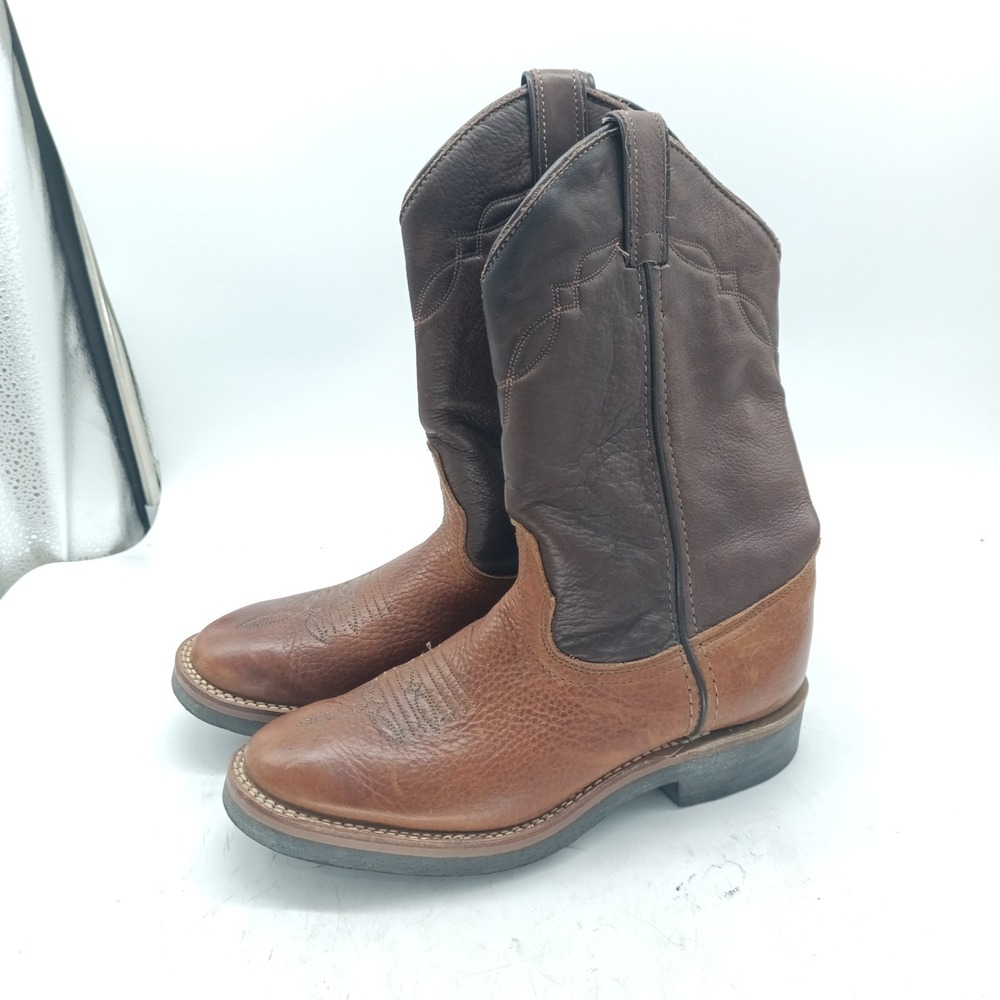 EUC LAREDO Western Boots Size 7.5 D 28-6994 Leather Upper Brown s13